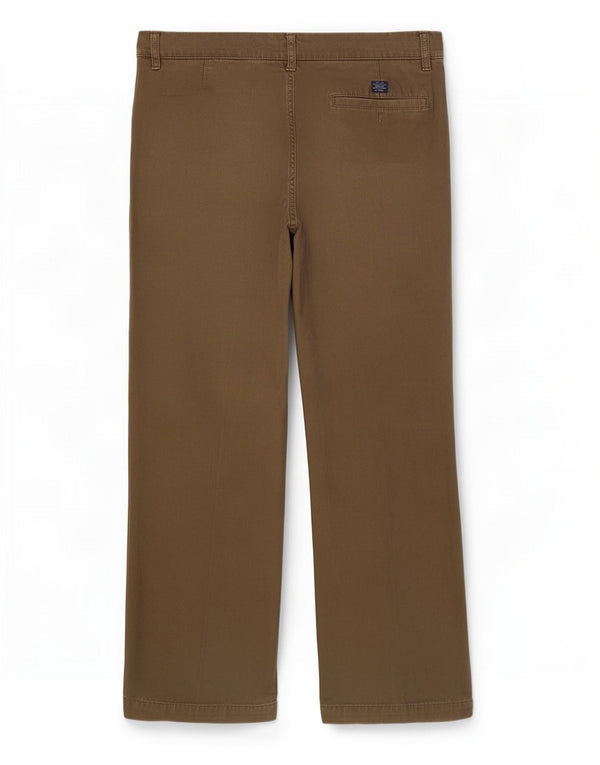 Pantaloni chino drepți pentru bărbați Marks & Spencer L36 L31 Bumbac kaki