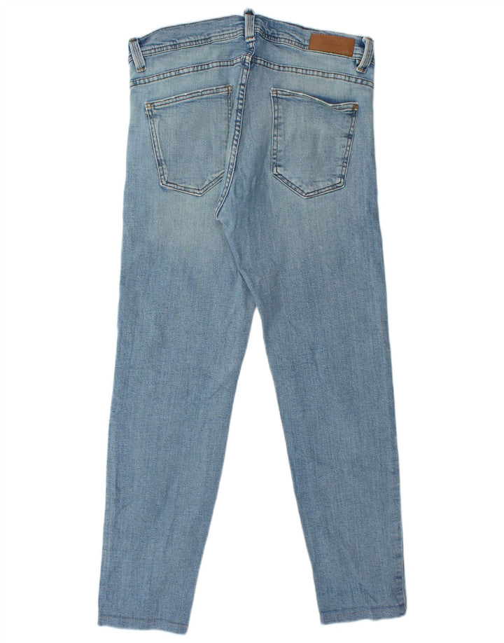 Blugi slim pentru bărbați Zara EU 42 Large W32 L30 Blue Bumbac