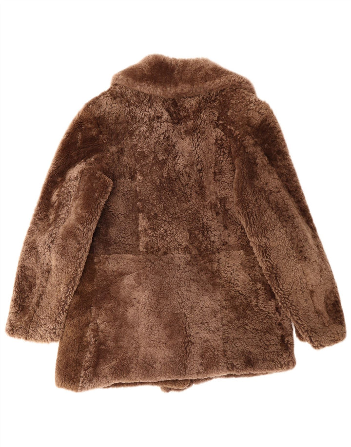 Jachetă din shearling pentru femei Anfor IT 44 Maro Mediu