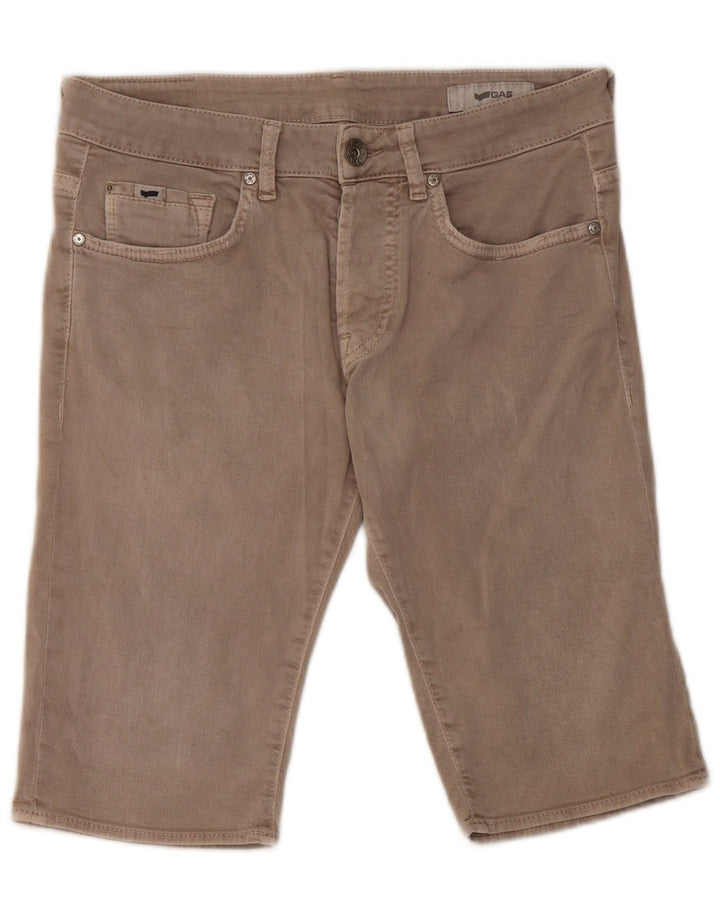 Pantaloni scurți din denim pentru femei Gas W32, bumbac gri mare