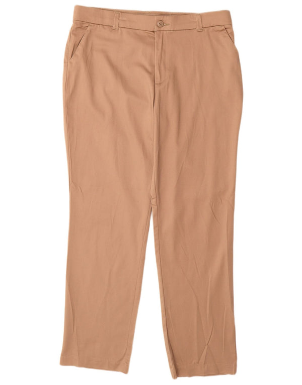 Pantaloni chino drepti LEE pentru femei US 14 XL W34 L31 bej bumbac