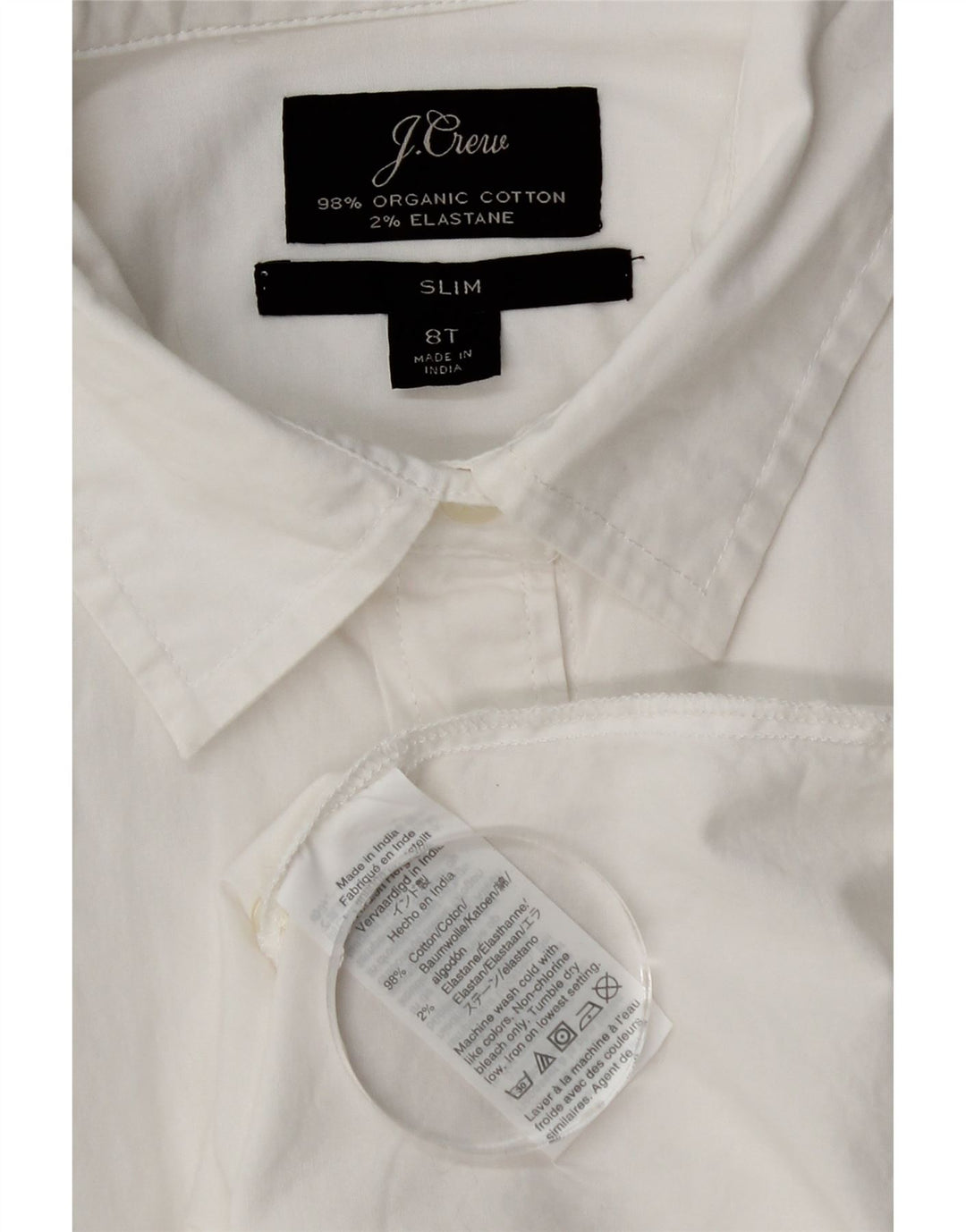 Cămașă subțire pentru femei J. Crew US 8, bumbac alb mediu