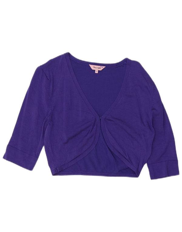 Pulover Bolero cu mânecă scurtă pentru femei Phase Eight UK 12 Viscoză violet mediu