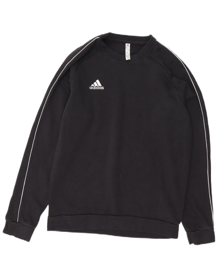 Pulover ADIDAS pentru bărbați, bumbac mare, negru