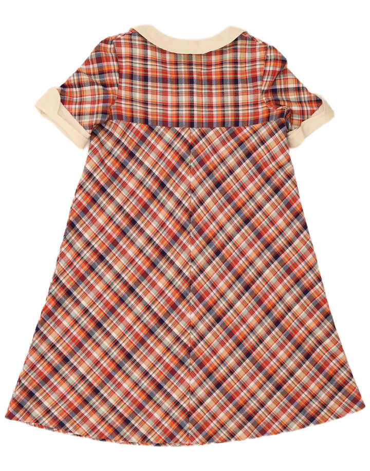 Rochie vintage pentru femei în formă de A US 4 Small Red Check