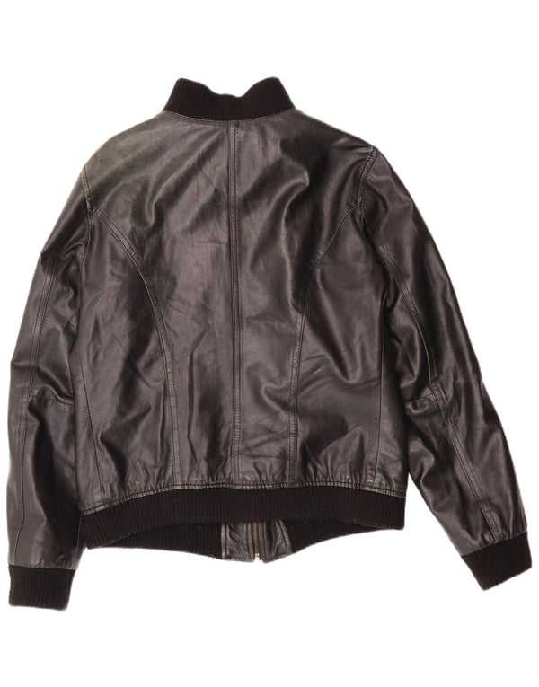 Jachetă de piele pentru femei Talenti UK 14 Large Black