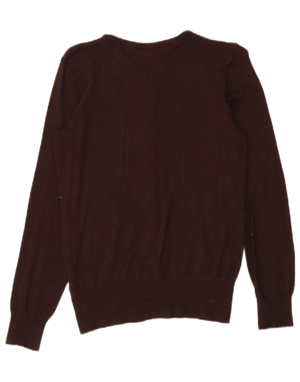 Pulover cardigan pentru femei Marks & Spencer UK 10 mic maro viscoză