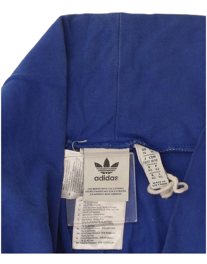 Leggings grafic Adidas pentru femei UK 14, bumbac albastru mediu