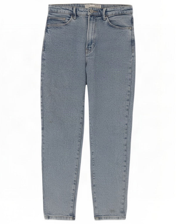 Stradivarius blugi mom slim pentru femei UK 12 Medium W30 L26 Blue