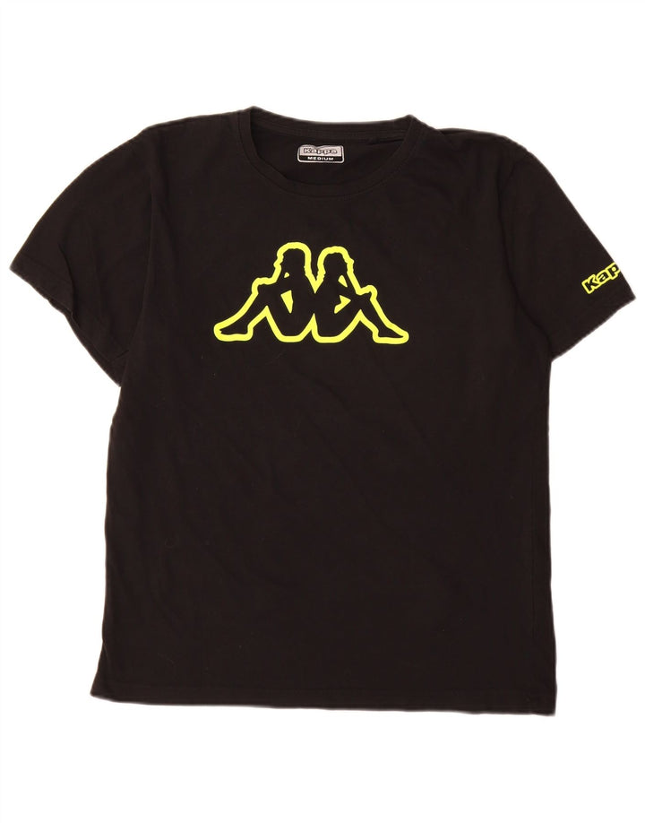 Tricou grafic pentru bărbați Kappa Top Medium Black Bumbac
