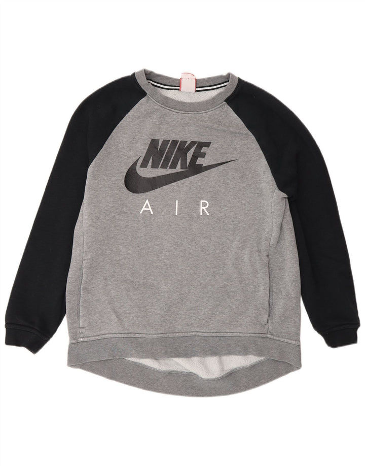 Pulover Nike Air Graphic pentru femei UK 14 Medium Gri Colorblock