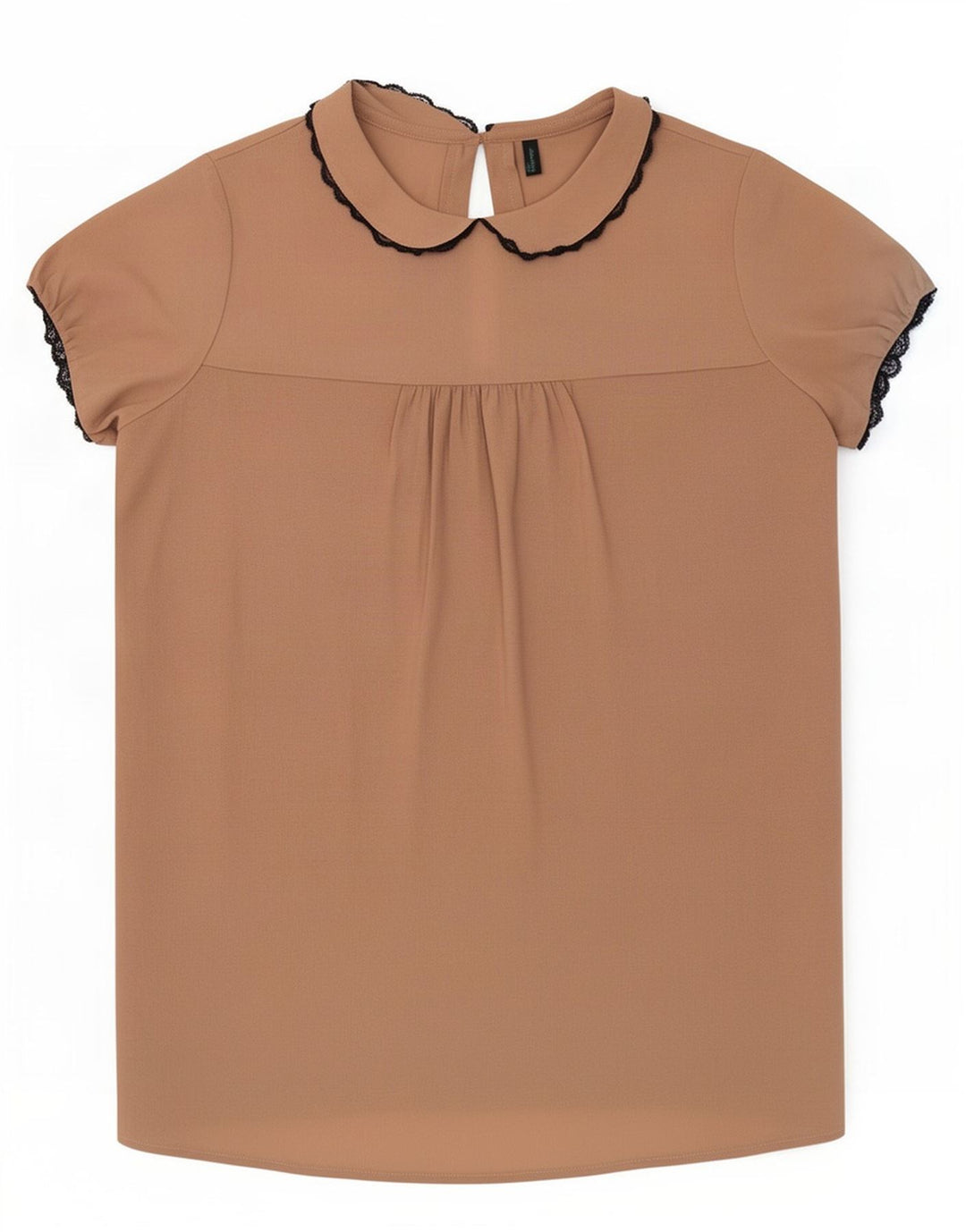 Bluză pentru femei Benetton Top UK 10 Small Beige Poliester