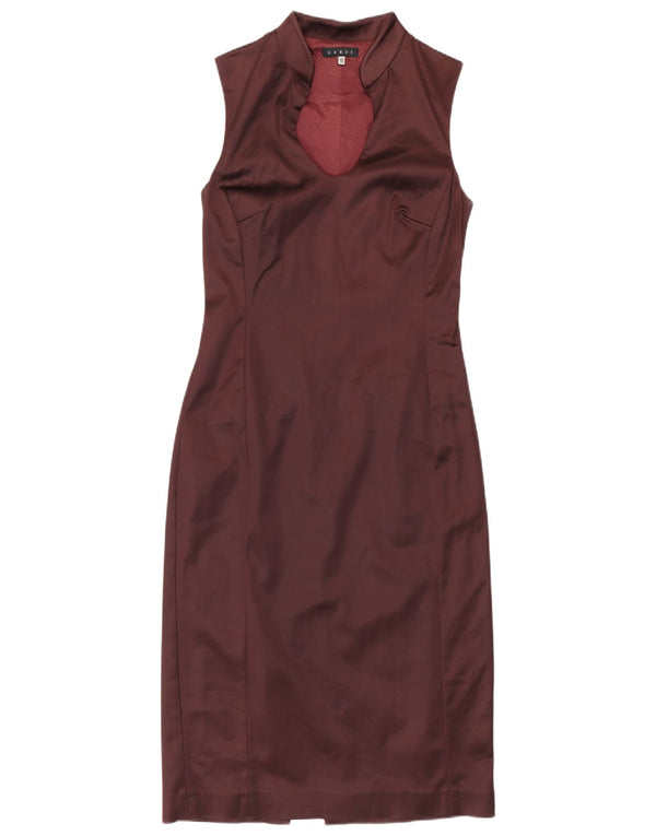 Rochie bodycon fără mâneci pentru femei Coast UK 12 Medium Burgundy Acetat
