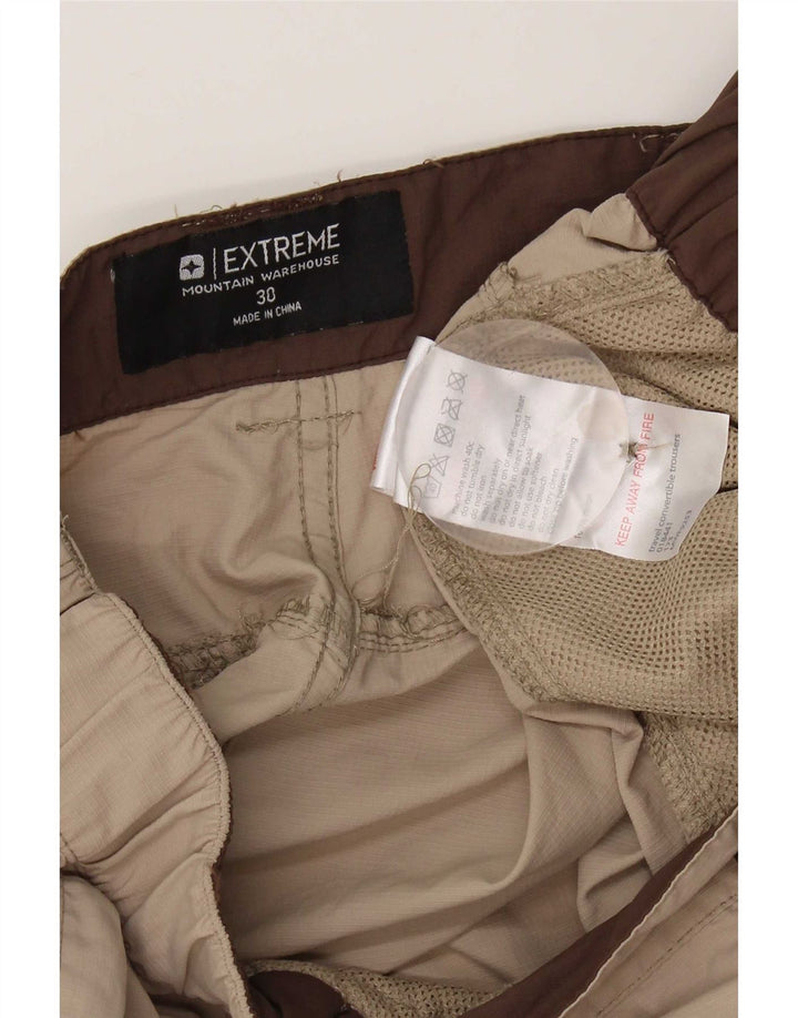 Pantaloni cargo drepti pentru femei Mountain Warehouse W30 L31 Bej Nylon