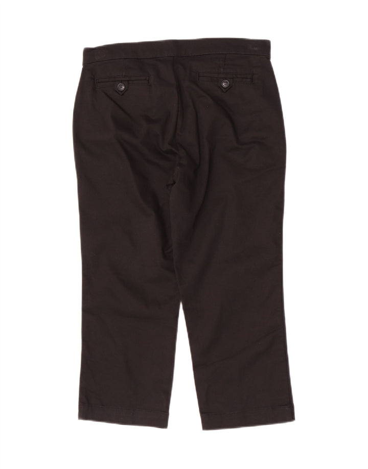 Pantaloni Capri pentru femei Lacoste Mărimea 44 Medium W30 L21 Bumbac negru
