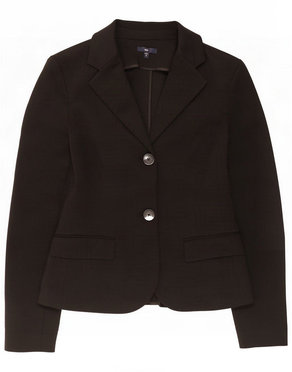 Gap Femei 2 Button Blazer Jacket UK 6 XS Negru Poliester