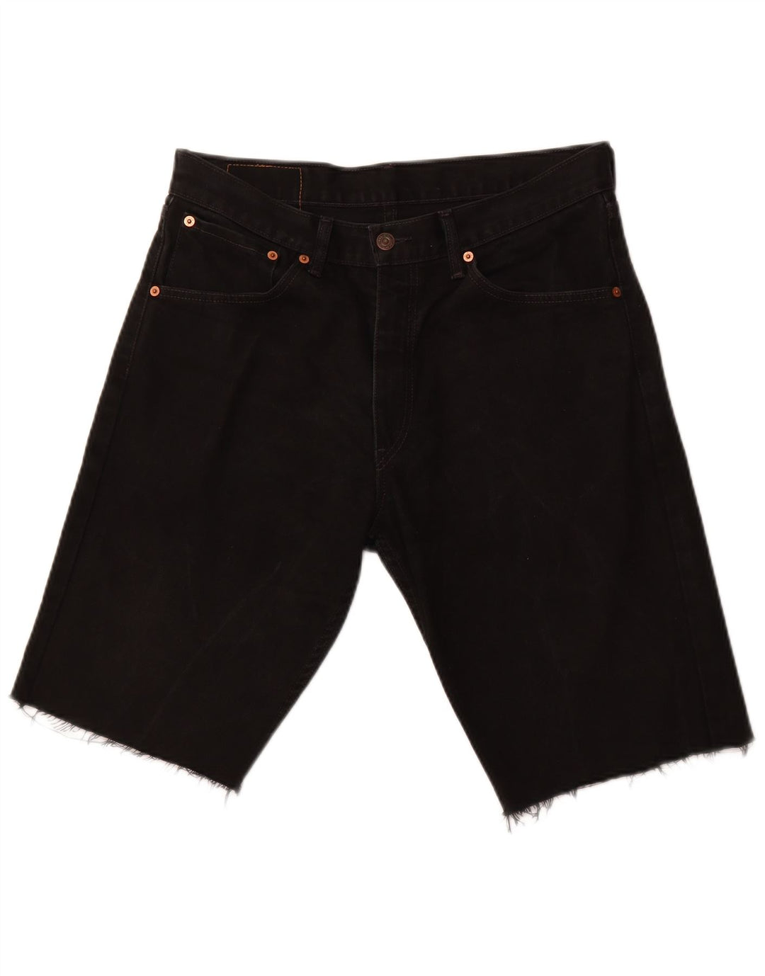 Pantaloni scurți din blugi pentru bărbați LEVI'S 521 L 34, bumbac negru mare