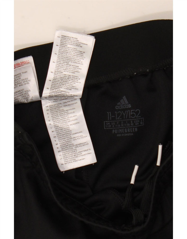 Pantaloni de trening Adidas baieti 11-12 ani poliester negru