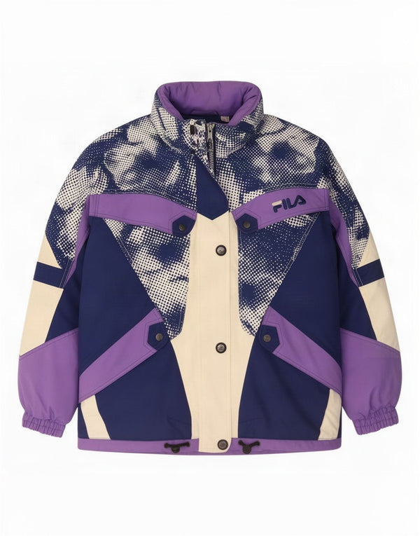 Jachetă de schi supradimensionată pentru femei Fila IT 42 Medium Multicolor Colorblock