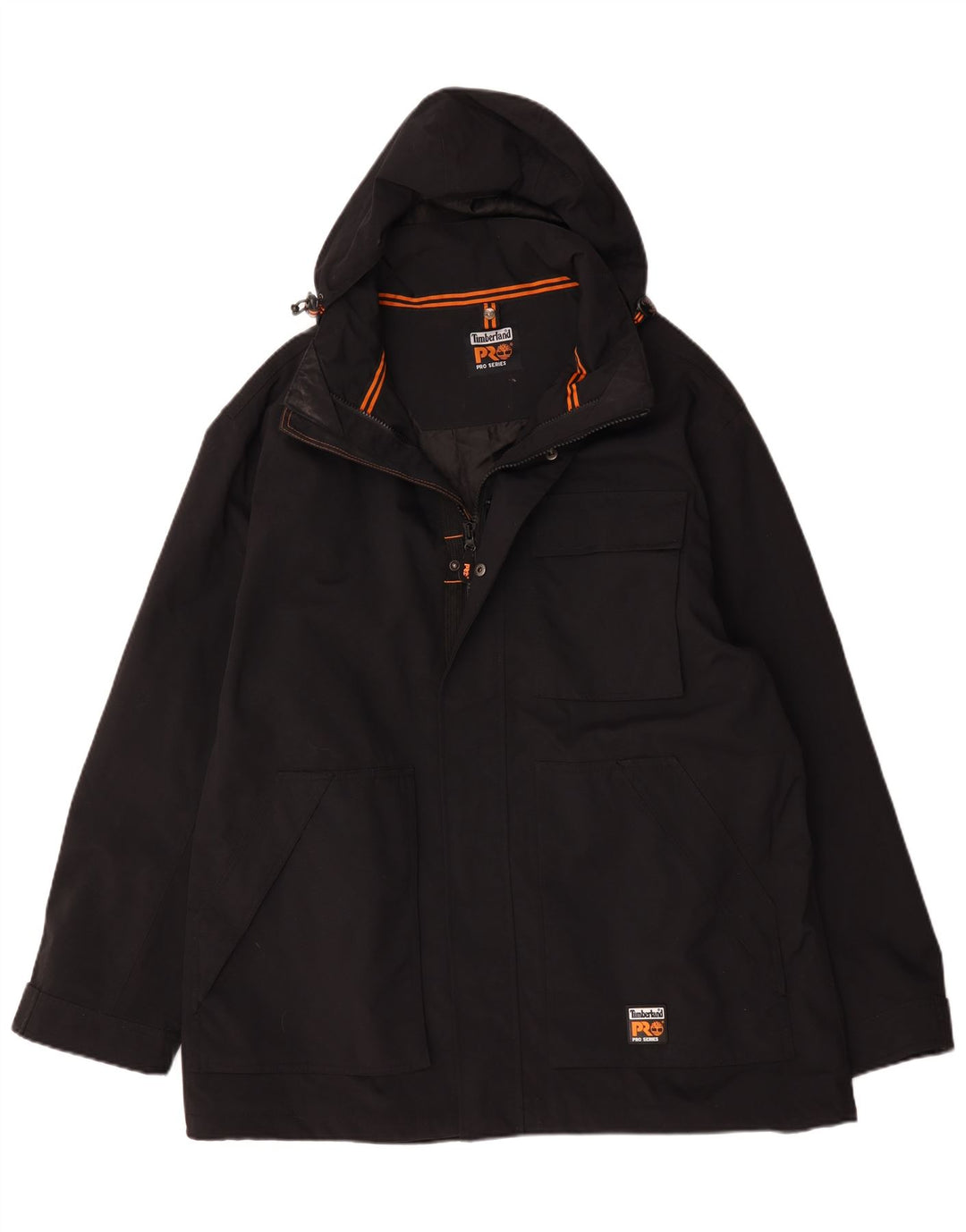 Jachetă Windbreaker pentru bărbați cu glugă Timberland UK 44 2XL Poliamidă neagră