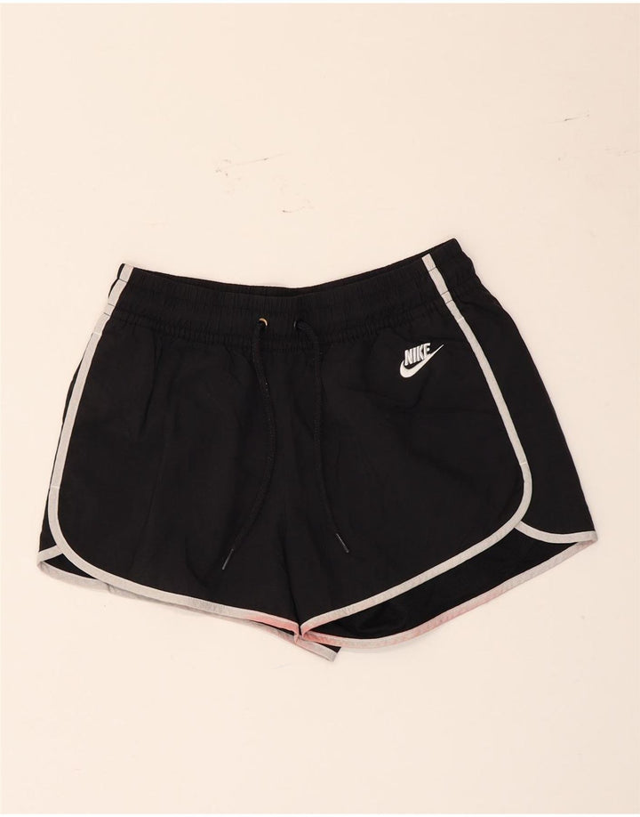 Pantaloni scurti sport Nike pentru femei UK 10 Poliester negru mic
