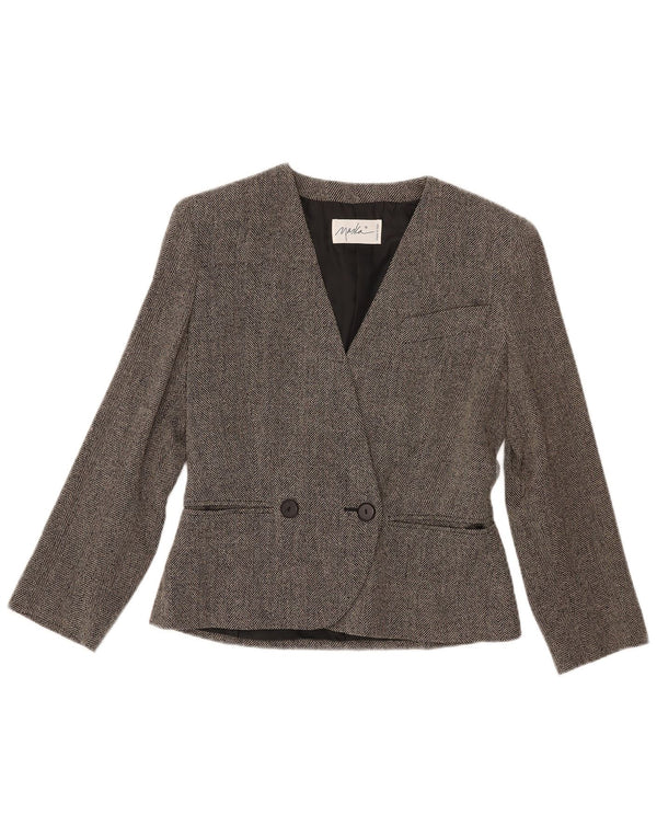 Jachetă pentru femei Maska cu piept dublu IT 42 Gri Medium Herringbone