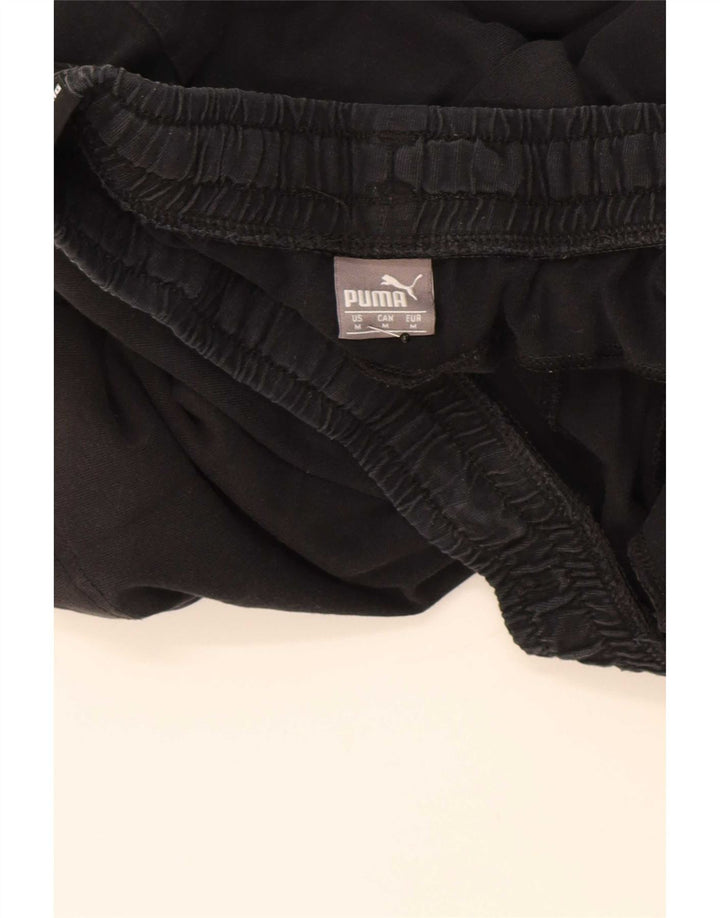 Pantaloni scurți sport grafic Puma pentru bărbați, bumbac mediu negru