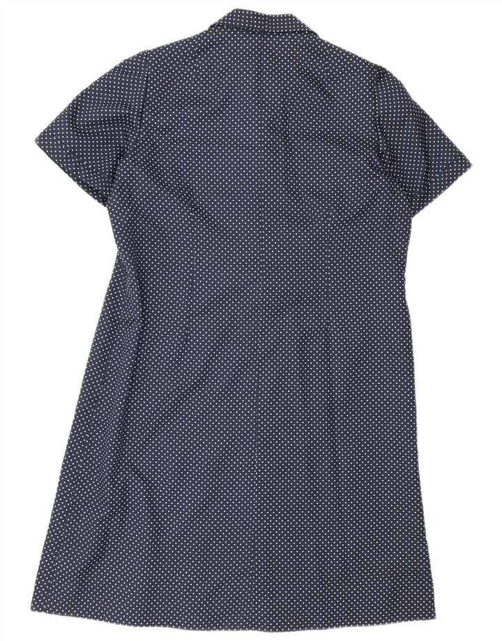 Rochie schimbătoare vintage pentru femei UK 16 mare bleumarin cu pete