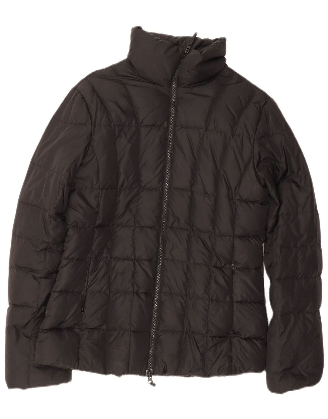 Jachetă căptușită Benetton pentru femei UK 14 Medium Black Nylon