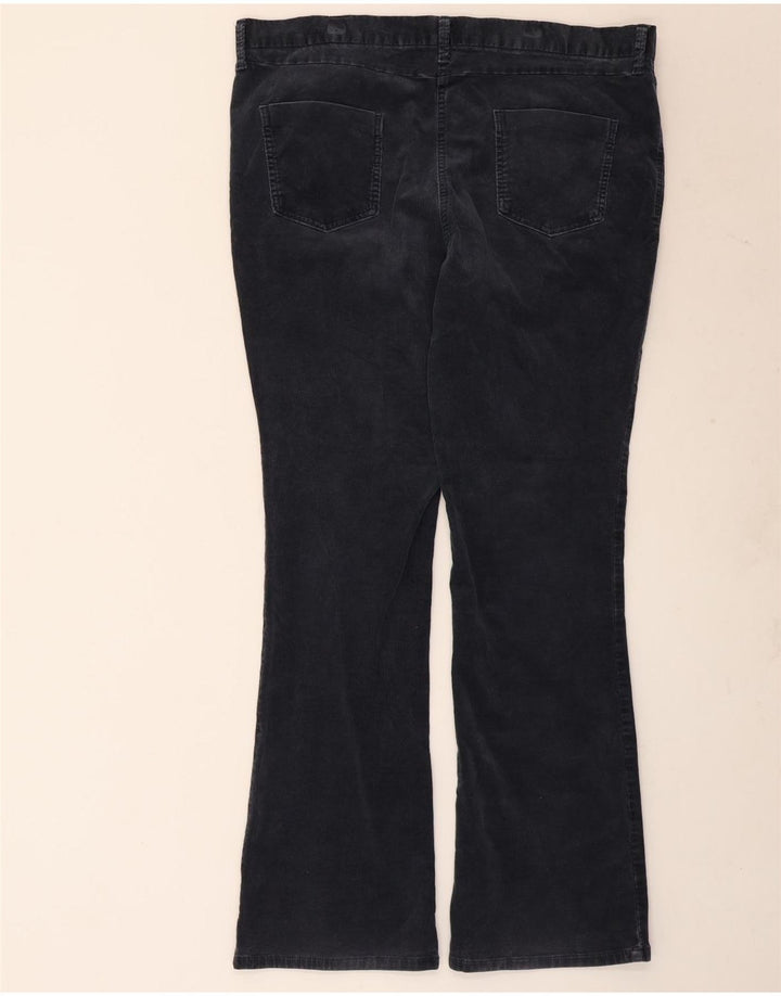 Marks & Spencer Pantaloni Bootcut din velur pentru femei W40 L33 bleumarin