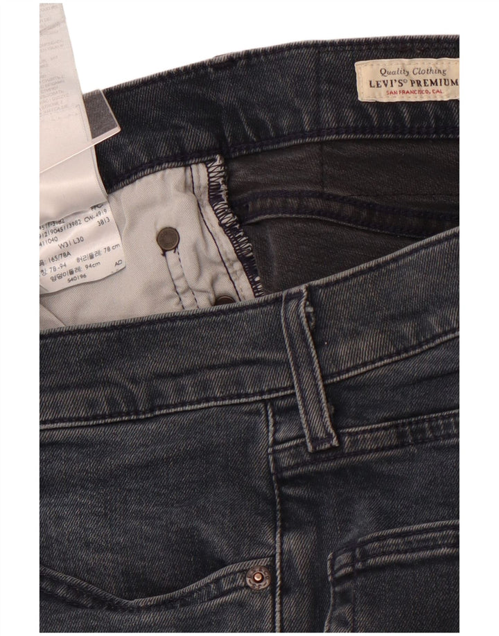 Blugi drepti pentru femei LEVI'S W31 L30 Bumbac bleumarin