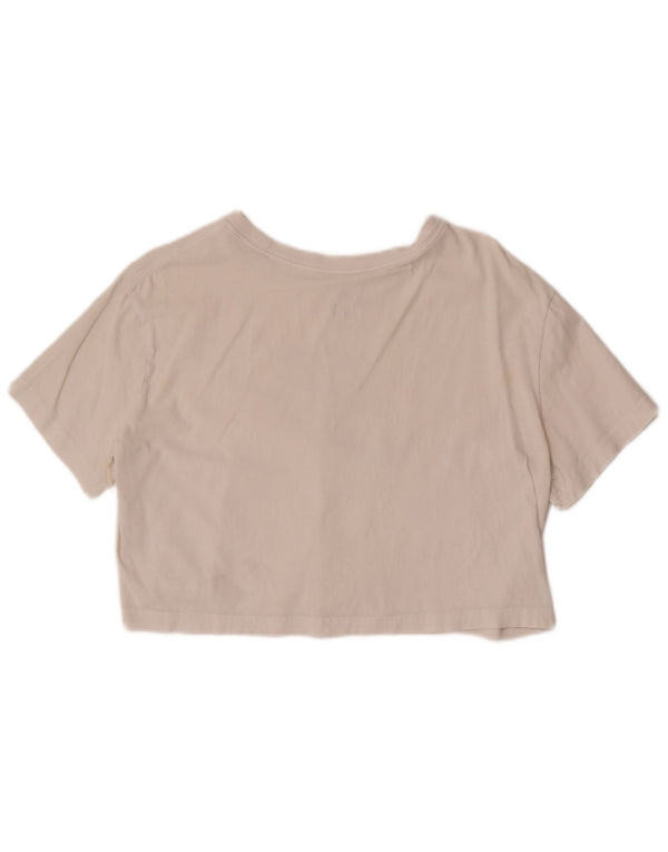 Tricou grafic Nike Crop Loose Fit Top UK 14 Medium White