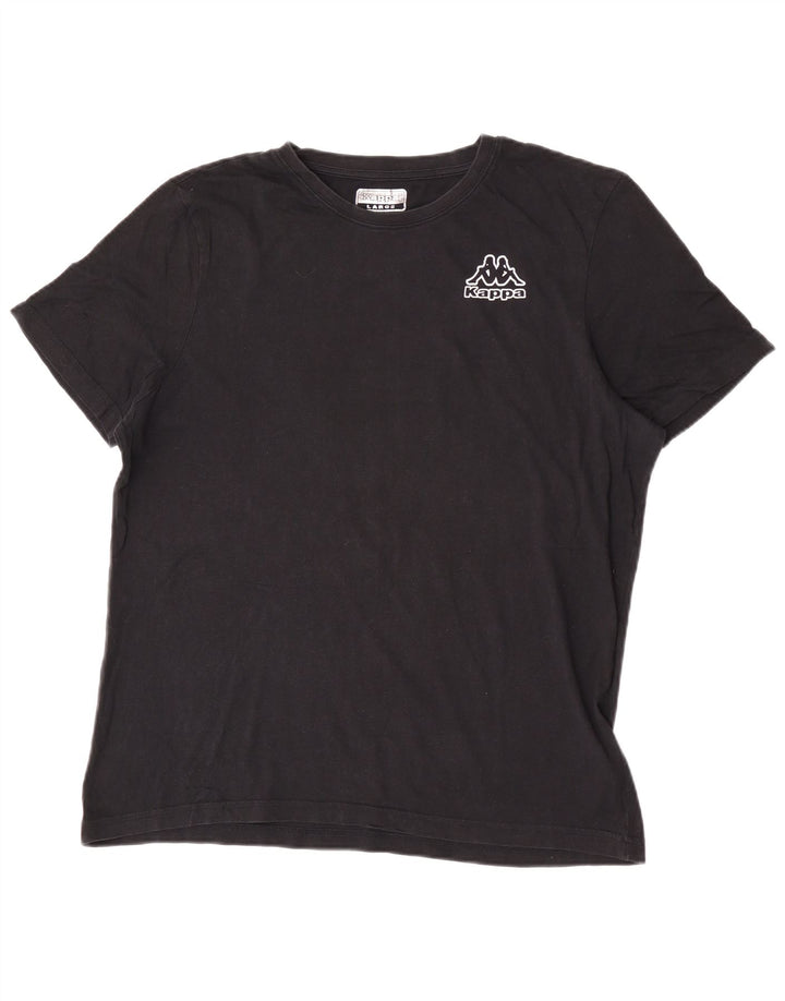 Tricou grafic pentru bărbați Kappa Top mare negru
