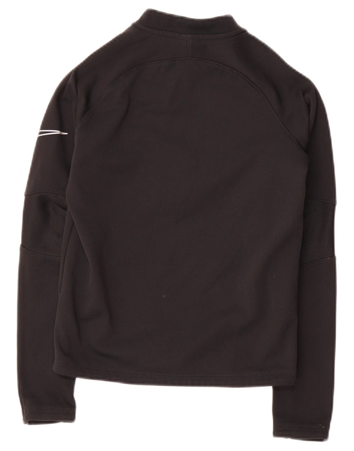 Trening pentru băieți Therma-Fit Zip Neck Pullover Top 8-9 ani mic Negru