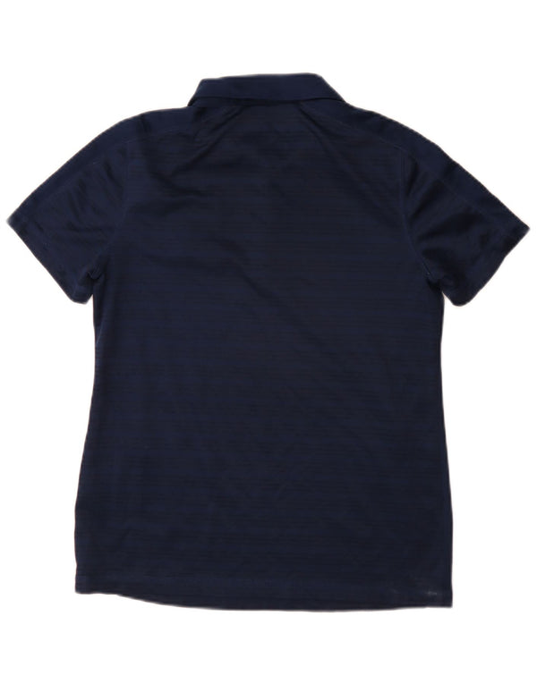 Tricou polo Adidas Rangers pentru femei UK 12 Medium Bleumarin Poliester cu dungi