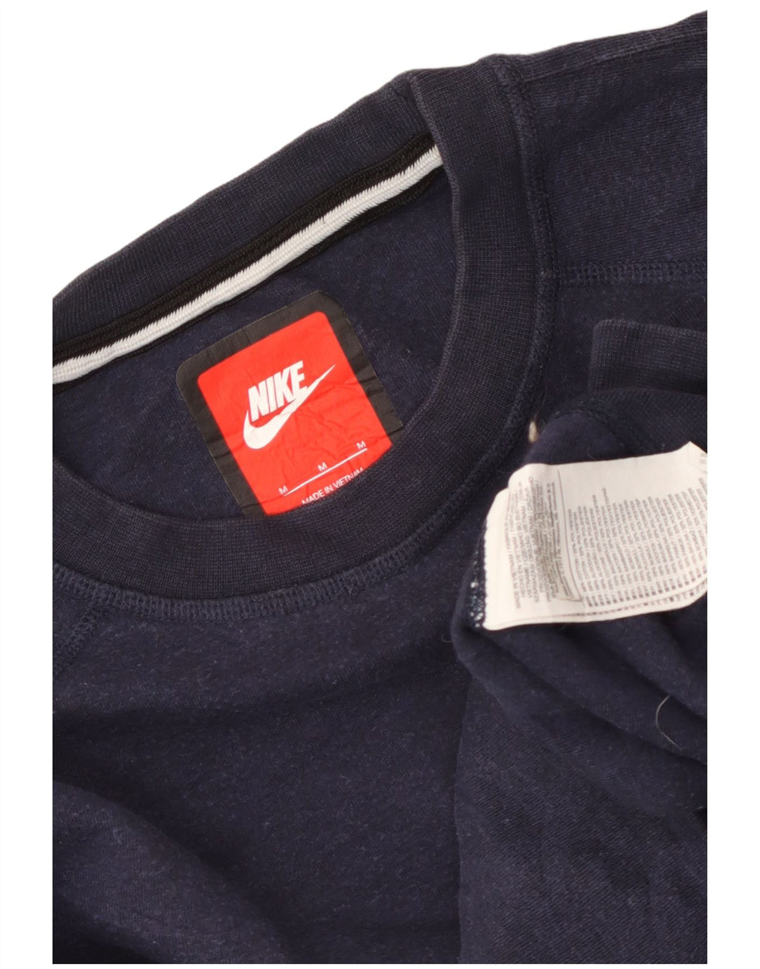 Hanorac pentru bărbați Nike Pulover mediu din bumbac bleumarin