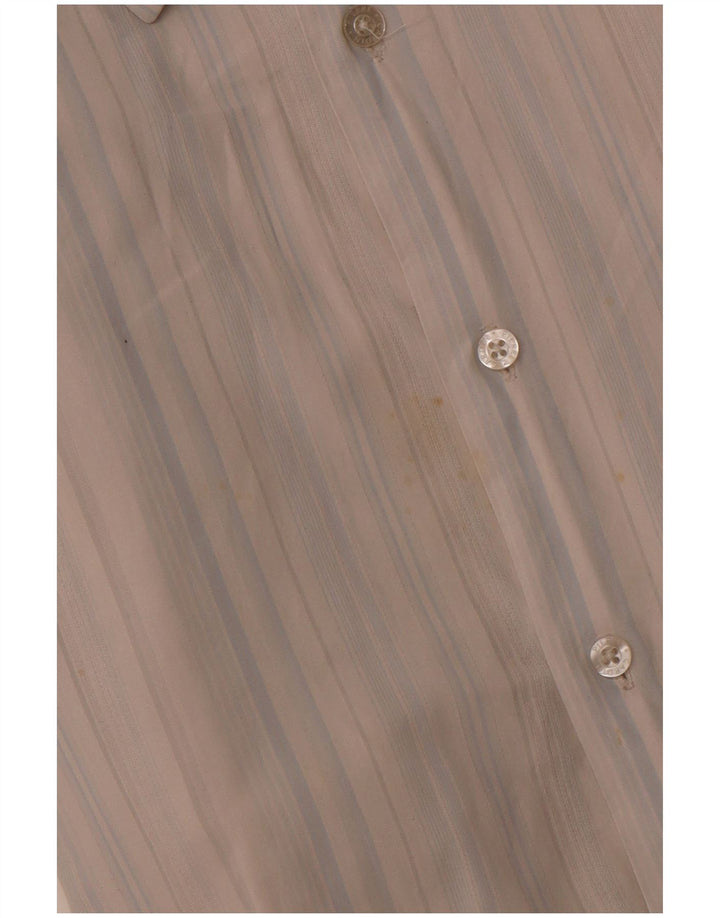 Cămașă cu mânecă scurtă pentru bărbați PIERRE CARDIN, bumbac cu dungi albastre 2XL