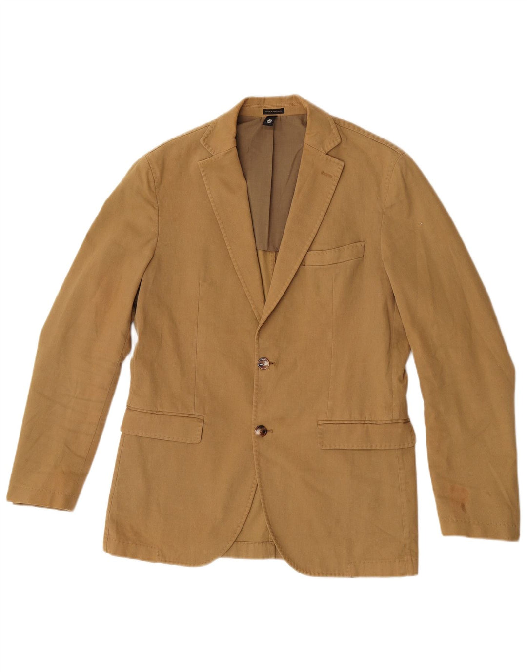 Massimo Dutti Jachetă pentru bărbați cu 2 nasturi EU 48 Bumbac kaki mediu