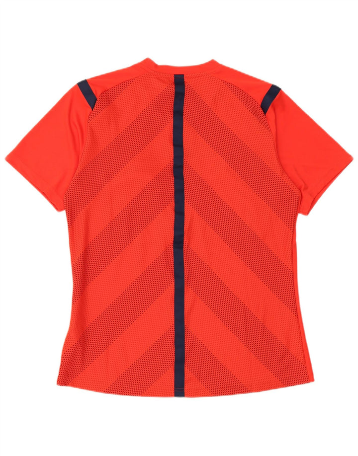 Tricou Adidas Climacool pentru băieți Top 15-16 ani Poliester cu dungi roșii mari