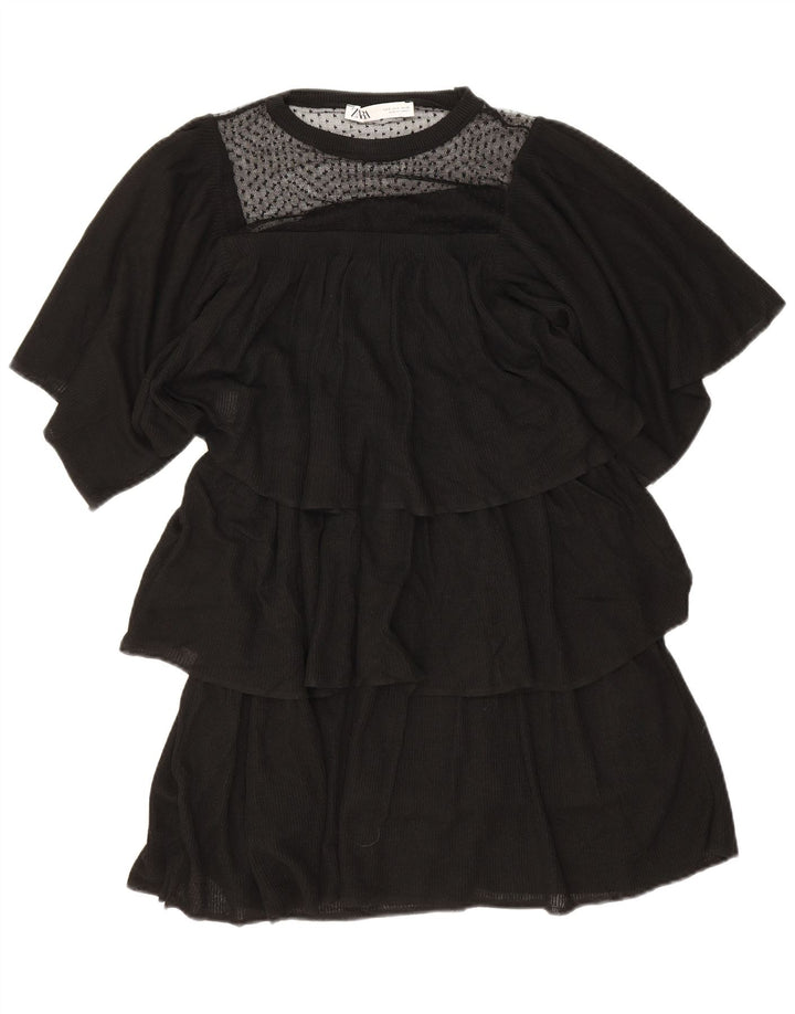 Rochie pentru femei Zara, UK 10, mică, neagră, viscoză