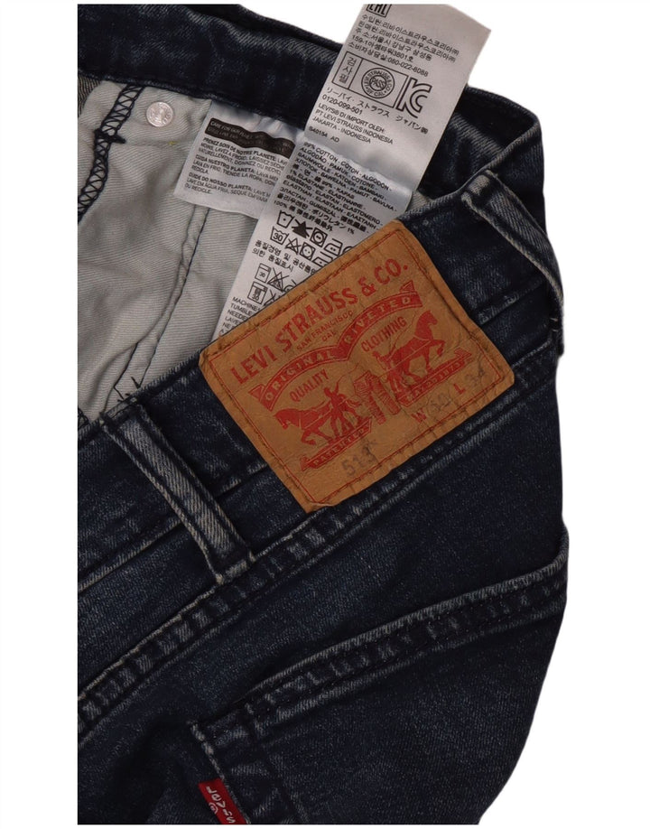 Blugi Levi's 513 Slim Straight pentru bărbați W40 L27 Bumbac albastru
