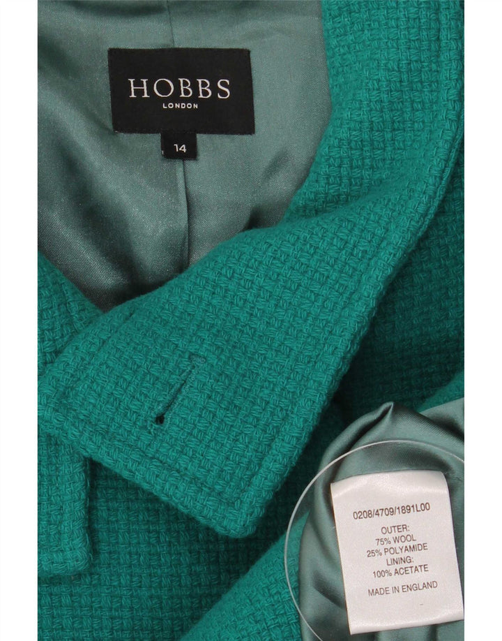 Palton Hobbs pentru femei UK 14 Lână verde mare