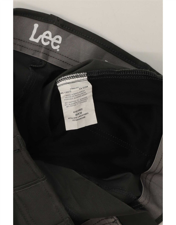 Pantaloni chino obișnuiți pentru bărbați Lee L36 L30 bumbac gri