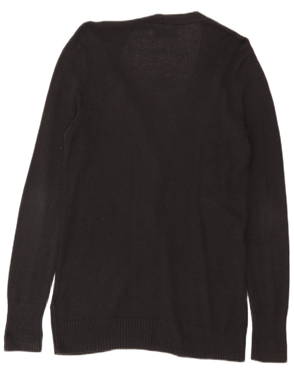 Pulover cardigan Hollister pentru femei UK 12 bumbac mediu negru