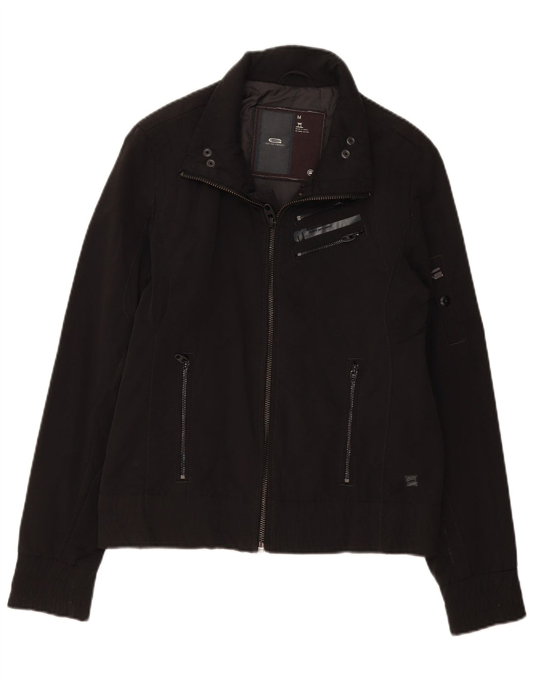 Bomber pentru femei G-STAR UK 14, bumbac mediu negru