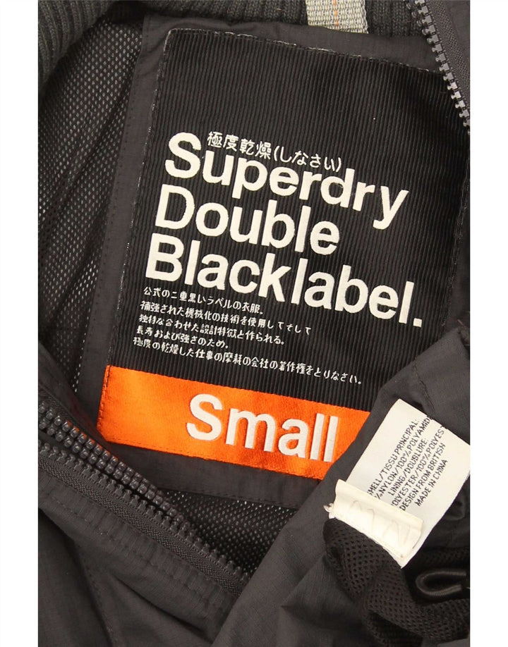 Jachetă Windbreaker Superdry pentru bărbați cu grafică UK 36, nailon, gri mic