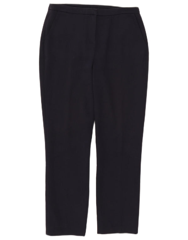 Pantaloni tăiați drept pentru femei Reiss UK 6 XS W27 L25 Bumbac bleumarin