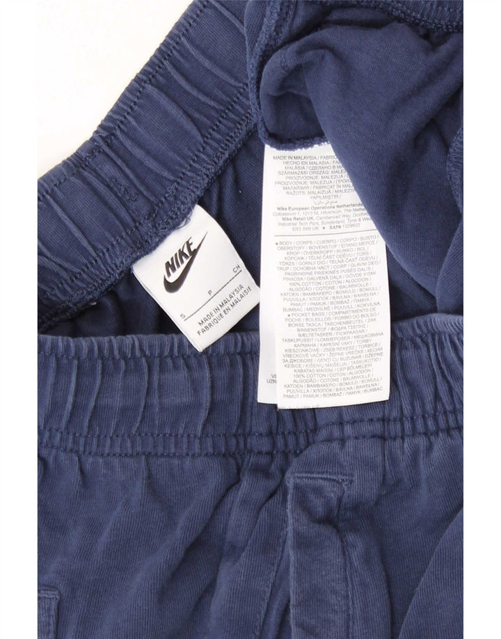 Pantaloni scurți sport Nike pentru bărbați, mici, albastru, bumbac