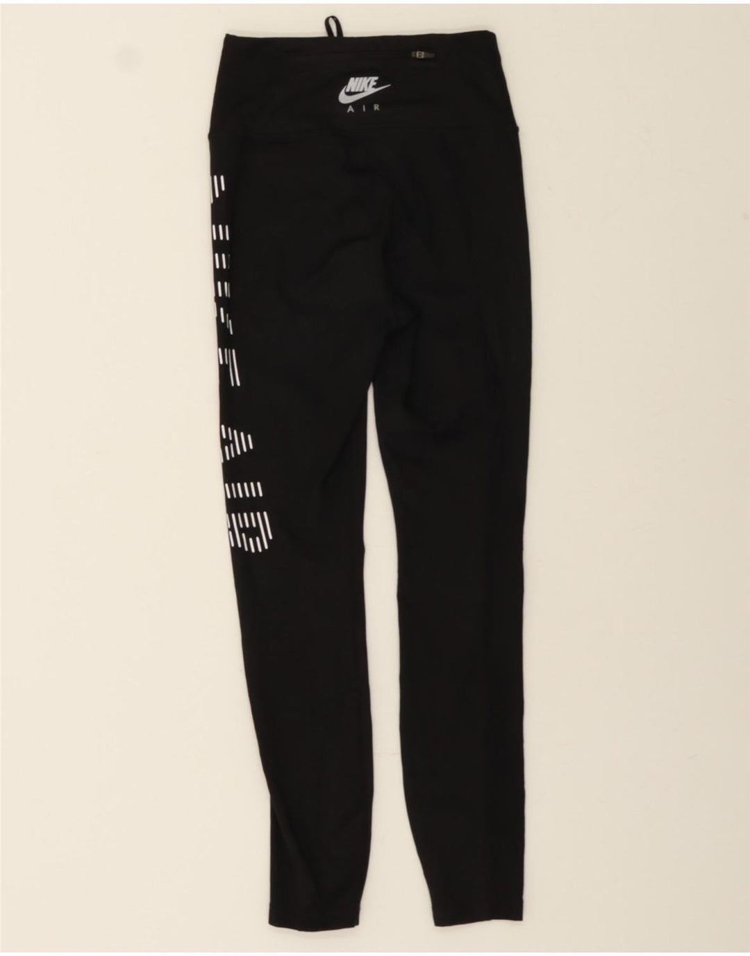 NIKE Womens Graphic Leggings UK 2 2XS  Black Polyester Vintage Nike and Second-Hand Nike from Messina Hembry 