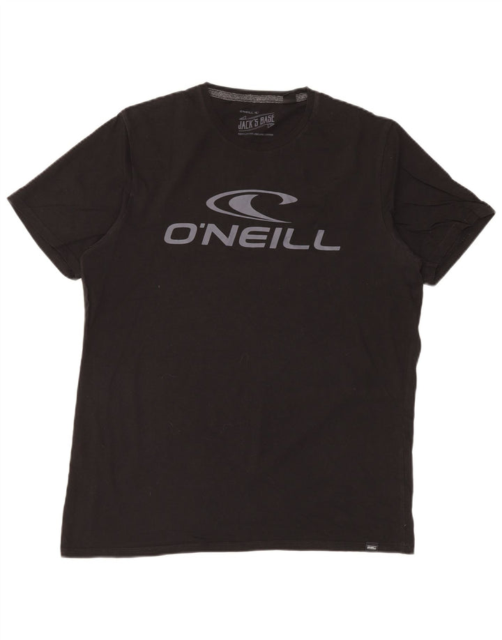 O'Neill Tricou grafic pentru bărbați Top mediu din bumbac negru